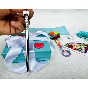 Beautiful🥰 Tiffany & Co Caduceus Clip Retractable Ballpoint Pen in Silver